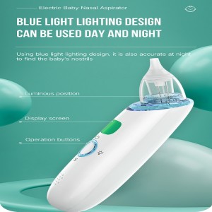 Elektrisknæsesugning til baby Automatisk Snot Sucker til småbørn Batteridrevet Booger Sucker til spædbørn