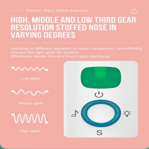 Elektrisknæsesugning til baby Automatisk Snot Sucker til småbørn Batteridrevet Booger Sucker til spædbørn