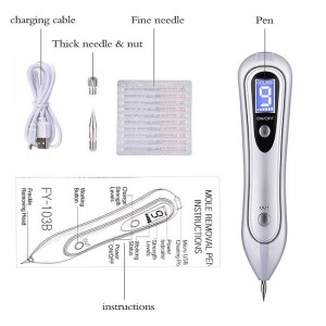 Led laser freckle fjernelse maskine hud mole mørk spot ansigt wart tag remover plasma pen hud tag fjernelse pen