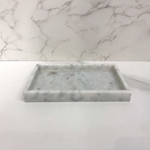 Engros ægte marmor badeværelse tilbehør toilet børsteholder sæt