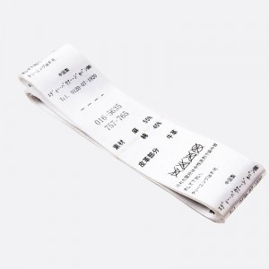 Hot Sell Ny produkt tilpasset beklædningsgenstand tilbehør skærm tøj satin vævet etiketter til tøj hat sko