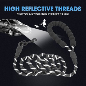 Amazon Hot Sale Heavy Duty Stærkt klatring Nylon Rope Reflective Dog Leash Pet Lead Lead