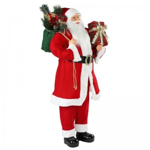 30 ~ 110cm jul stående santa claus ornament dekoration festival ferie figurine samling traditionelle xmas isplay