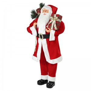 30 ~ 110cm jul stående santa claus ornament dekoration festival ferie figurine samling traditionelle xmas isplay