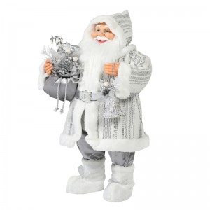 30 ~ 110cm Jul Stående Santa Claus Ornament Deluxe Decoration Festival Holiday Figurine Collection Traditional Xmas