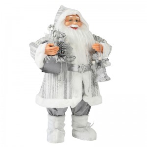 30 ~ 110cm Jul Stående Santa Claus Ornament Deluxe Decoration Festival Holiday Figurine Collection Traditional Xmas