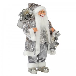 30 ~ 110cm Jul Stående Santa Claus Ornament Decoration Festival Holiday Figurine Collection Traditionelle Xmas