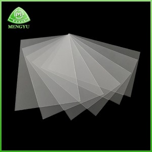 Meget gennemsigtig Pet Sheet Plastic Film Polyester Film Plast Plast Folding Box Spacer/HGH Temperatur Modstand Ridsesikre