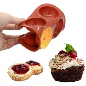 Semi rund form silikone skimmel, bageform