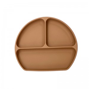 Silikone opdelte plader til inflants, baby toddler plade, bpa fri