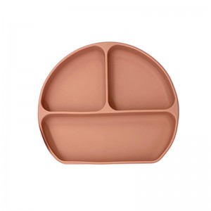 Silikone opdelte plader til inflants, baby toddler plade, bpa fri