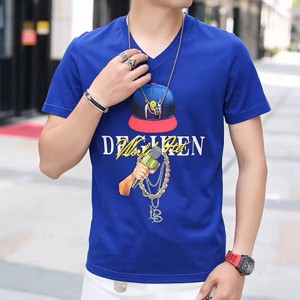 Mænds strikket t-shirt