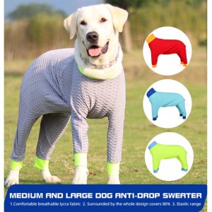 Kæledyr hoodies engros bomuld fleece blød varm hund tøj sele hund pyjamas kæledyr tøj