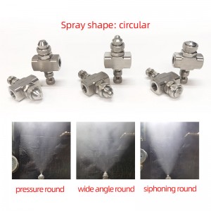 Rustfrit stål luftforstøvning dyse