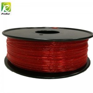 Pinrui 3D-printer 1.75mm PLA skinnende mousserende glitter filament til 3D-printer