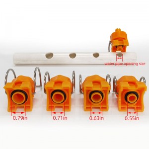 Plastjusterbar kugle klipdyse