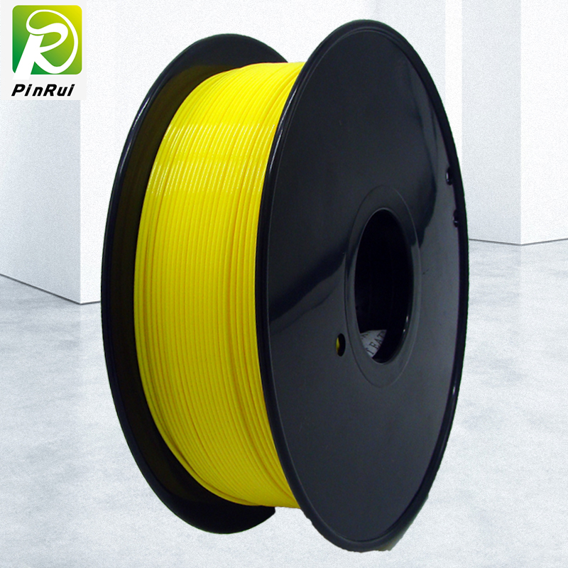 Pinrui Højkvalitets 1kg 3D PLA Printer Filament Gul farve