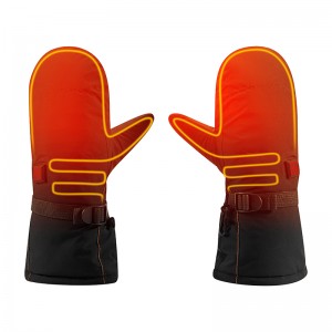 2200mAh Vinter Elektriske opvarmede læderhandsker, vandtæt varmehandsker til fiskeri