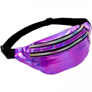 Kvinder Mode Stor Space Vandtæt Travel Bag PVC Fanny Pack Vandtæt Waist Bag