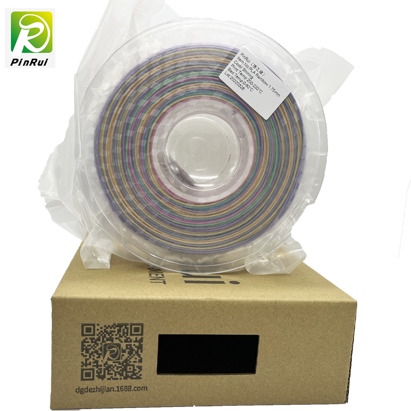 Pinrui Glitter PLA 1.75mm 3D Printer Filament Sparkle Twinkling Rainbow Color