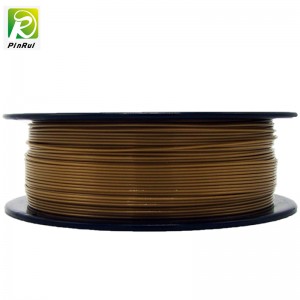 Pinrui Højkvalitets 1kg 3D PLA Printer Filament Gold Color