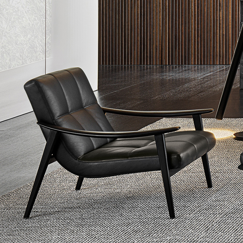 Moderne polstring stof afslappende doven fritid hvilestol accent lounge stol møbler