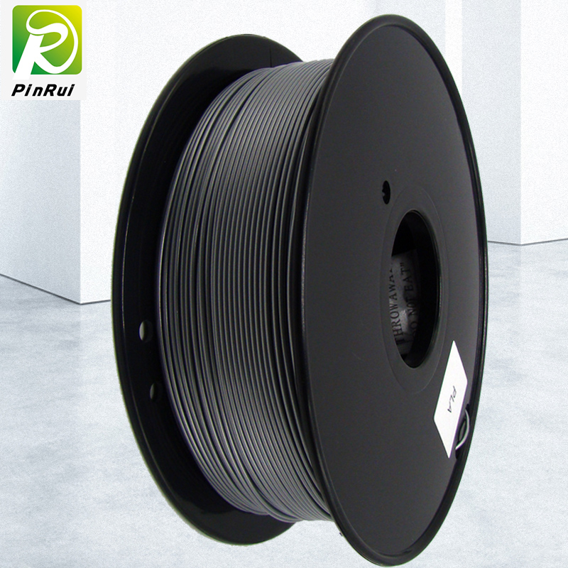 Pinrui Højkvalitets 1kg 3D PLA Printer Filament Sølvfarve
