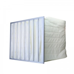 F5-F9 Midium Efficience Pocket Filter Bag HVAC Air Filter til Clean Room