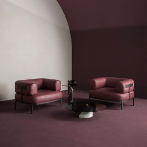 Italiensk design hærdet glas sofabord moderne marmor sokkel runde side bord til stue møbler