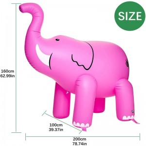 Factory Outlet Oppustelig Elephant Toy, PVC Oppustelig reklame tegneserie karakter flyde, luftfyldte legetøj til børn