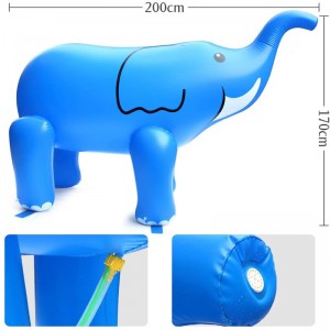 Factory Outlet Oppustelig Elephant Toy, PVC Oppustelig reklame tegneserie karakter flyde, luftfyldte legetøj til børn
