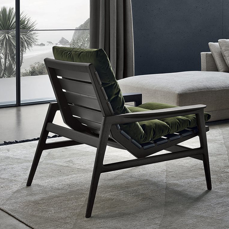 Fabrikspris engros fransk moderne hotel sort læder accent stole stue møbler