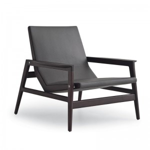 Fabrikspris engros fransk moderne hotel sort læder accent stole stue møbler