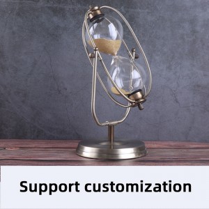 Timer metal roterende sand ur europæisk stil stue dekoration ornamenter fødselsdagsgave 30/60 min tid timeglas