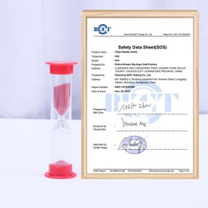 6 stk plastikstimer sandglass timeglas sandklokningstimer 30 sekunder/5 min./10 minutter