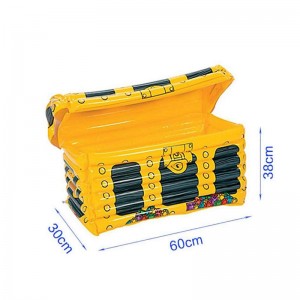 Oppustelig skattekiste køligere Halloween tema festdekoration tilbehør til Kid \\\\ \'s fødselsdag