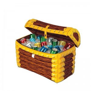 Oppustelig skattekiste køligere Halloween tema festdekoration tilbehør til Kid \\\\ \'s fødselsdag