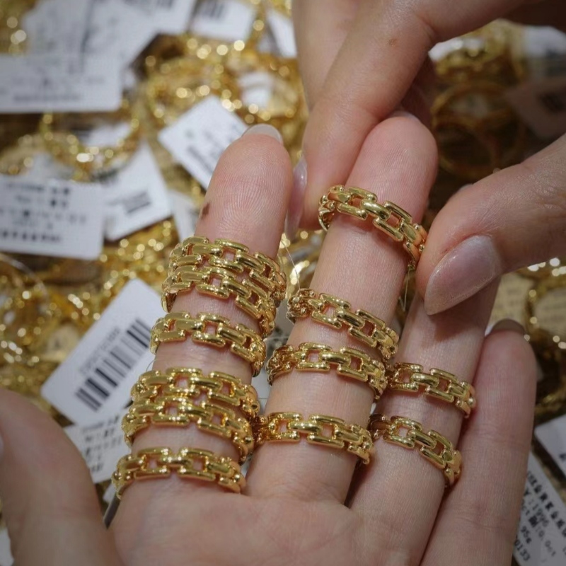 9k/10k/14k/18k rigtige guld ring smykker gaver til kvinder i gul guld/white guld/rose guld
