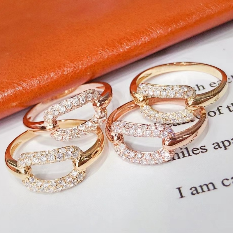 10k 14k 18k Solid Guld Ring Daglig Smykker Ins Style Vielsesring til kvinder