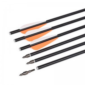 Elongarrow 16inches 6 * 8mm Bueskydning Fiberglass Crossbow Bolts Pile