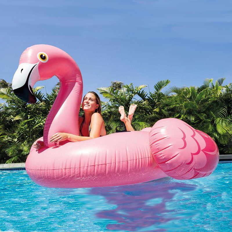 Fabriks direkte salg flamingo, oppustelig PVC -svømmetur, vandlegetøjsspil