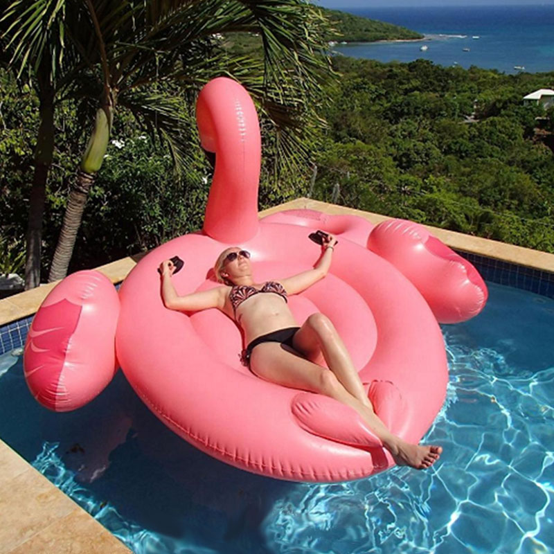 Fabriks direkte salg flamingo, oppustelig PVC -svømmetur, vandlegetøjsspil