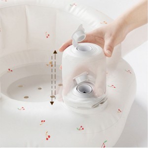 Bærbar kirsebær baby anti-faldende sofa, badestol spisestol pvc oppusteligt legetøj