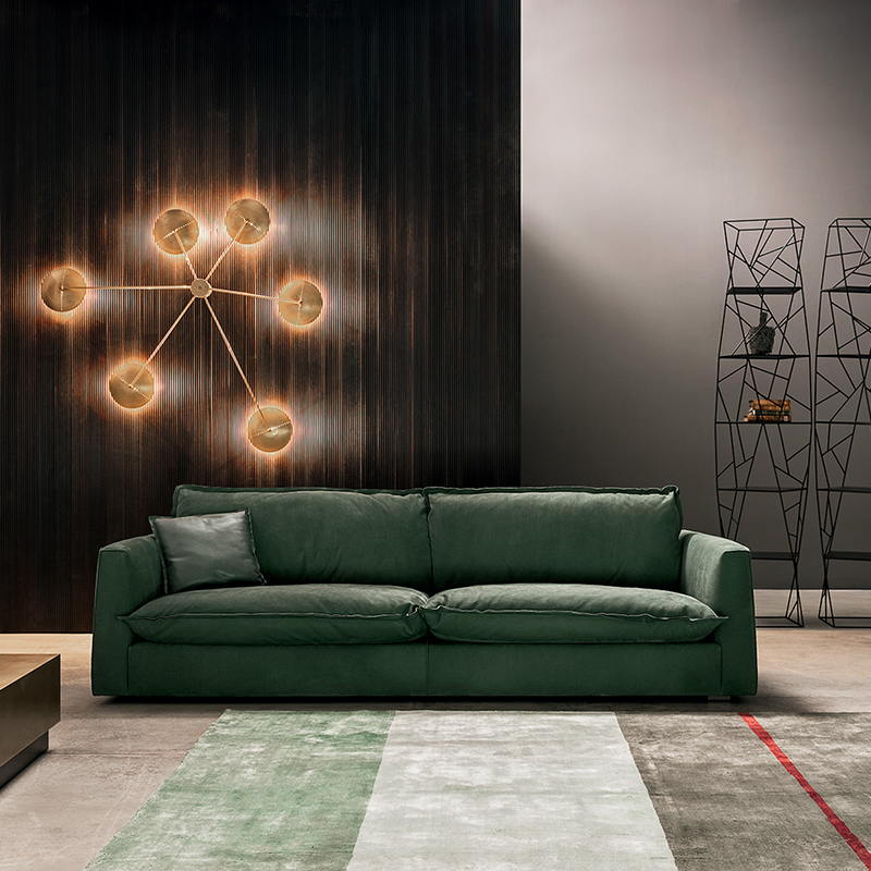 Italiensk design Baxter moderne luksuslædersofa sæt til stue