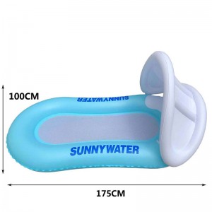 Oppustelig liggestol vand fritid hængekøjenet strand flydende række