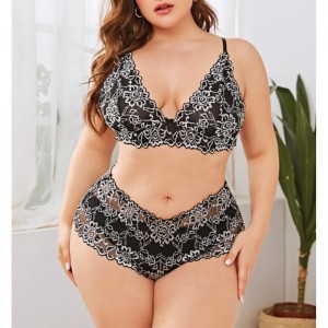 To-tone mesh blonder undertøj sæt