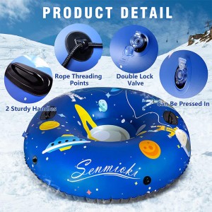 Vinter udendørs forælder-barn legetøj Tykkere koldt resistent rum oppusteligt sne rør