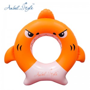 Denye oppustelige børn haj svømmer ring