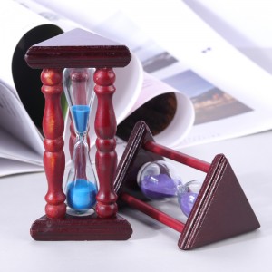 Brugerdefinerede 15 minutters boligindretning Sand timer møbler træ store en times timeglas