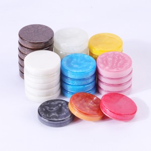 Brugerdefineret harpiks på høj kvalitet backgammon checkers chips backgammon stykker